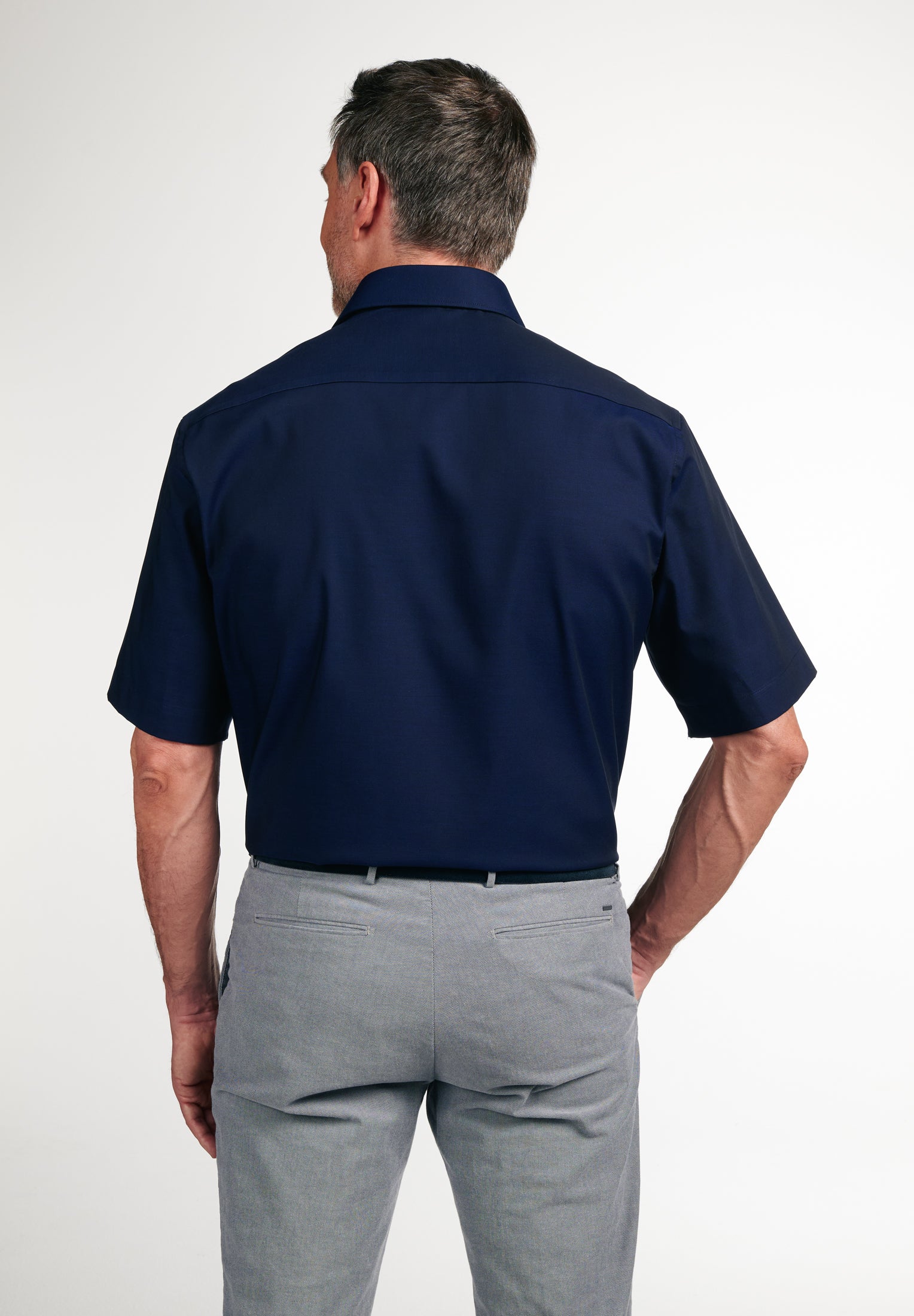 ETERNA COMFORT FIT Kurzarm Hemd - Midnight Pinpoint Blue - 8105-09-K15K von Eterna