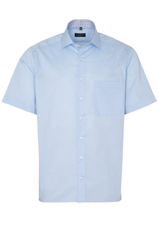 ETERNA COMFORT FIT Kurzarm Hemd - Sky Breeze Pinpoint - 8105-10-K15K