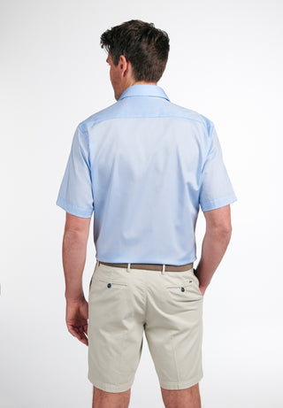 ETERNA COMFORT FIT Kurzarm Hemd - Sky Breeze Pinpoint - 8105-10-K15K