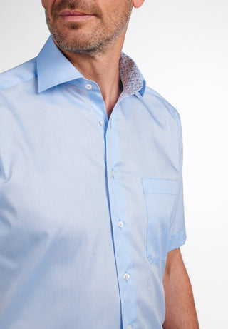 ETERNA COMFORT FIT Kurzarm Hemd - Sky Breeze Pinpoint - 8105-10-K15K