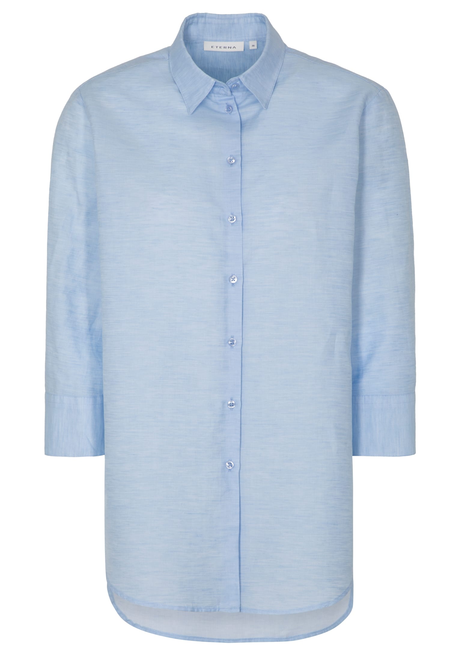 ETERNA CLASSIC FIT Bluse - Sky Linen Blue - 5155-11-R923