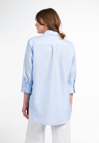 ETERNA CLASSIC FIT Bluse - Sky Linen Blue - 5155-11-R923