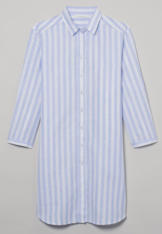 ETERNA CLASSIC FIT Bluse 3/4 Arm - Blue Mist Stripes - 6011-11-R937