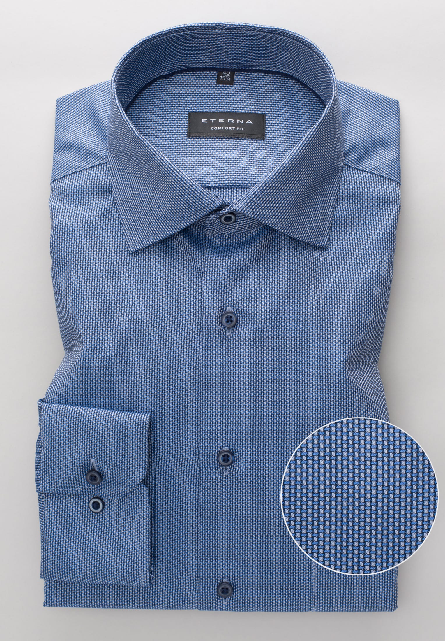ETERNA COMFORT FIT Hemd - Blue Harbor Blue - 8117-15-E19K