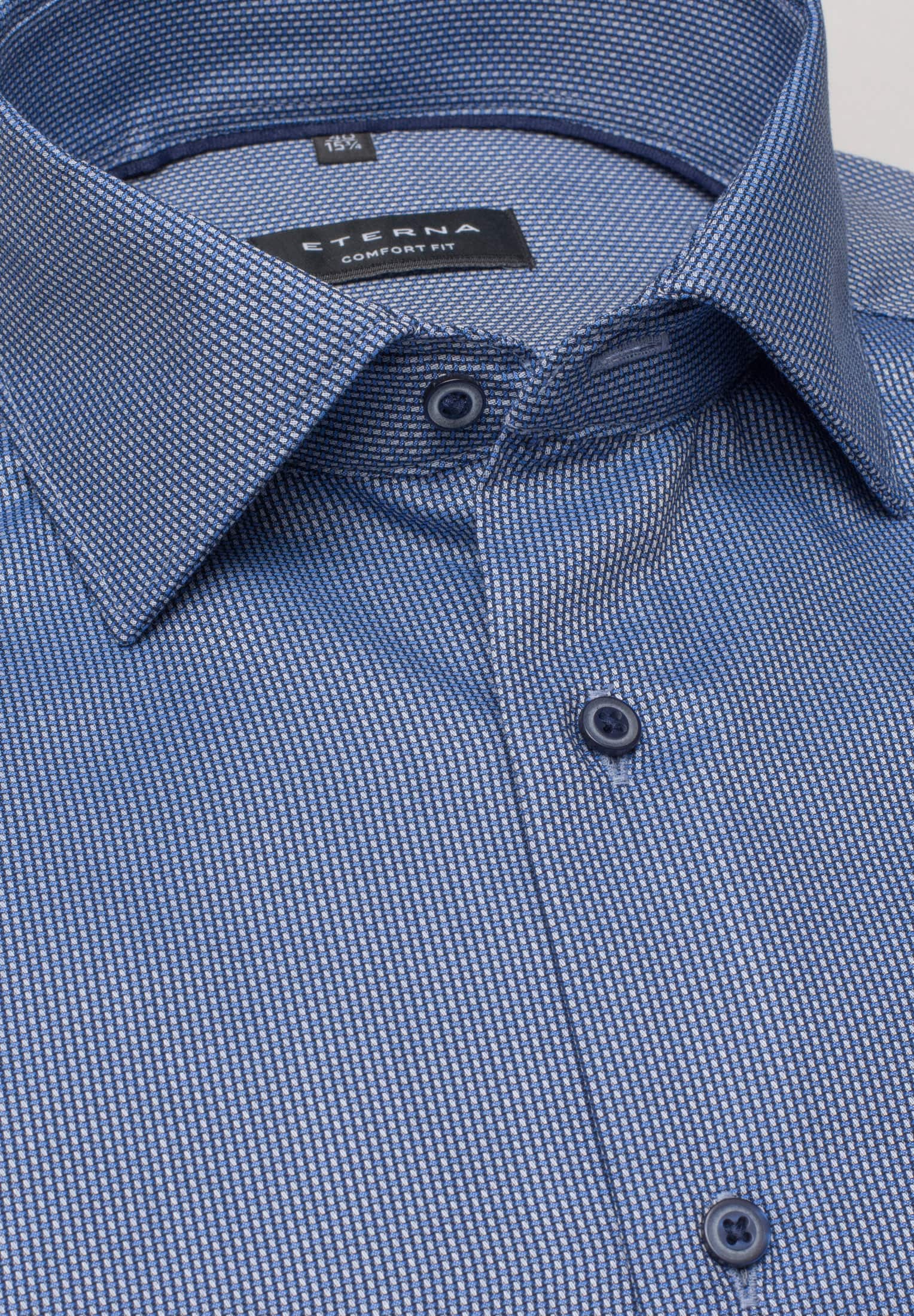 ETERNA COMFORT FIT Hemd - Blue Harbor Blue - 8117-15-E19K von Eterna