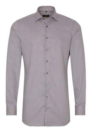 ETERNA SLIM FIT Langarm Hemd - Silver Mist Navy - 8038-18-F170