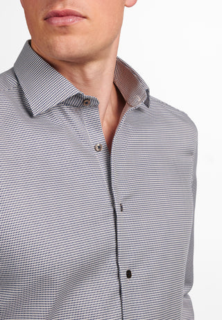 ETERNA SLIM FIT Langarm Hemd - Silver Mist Navy - 8038-18-F170
