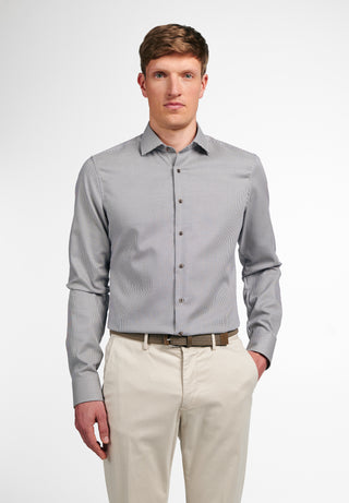 ETERNA SLIM FIT Langarm Hemd - Silver Mist Navy - 8038-18-F170