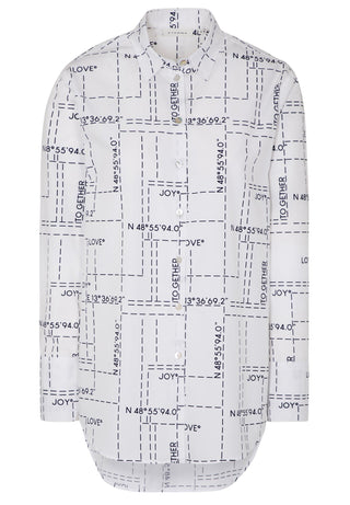 ETERNA Classic Fit Bluse - Crisp Atlas Blue - 7152-19-D923