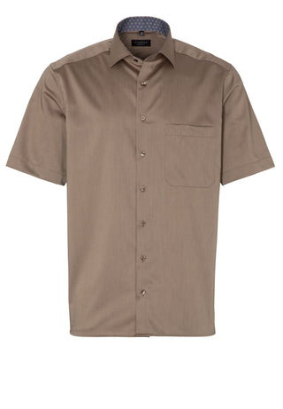 ETERNA COMFORT FIT Kurzarm Hemd - Sandstone Truffle - 3368-24-K15K