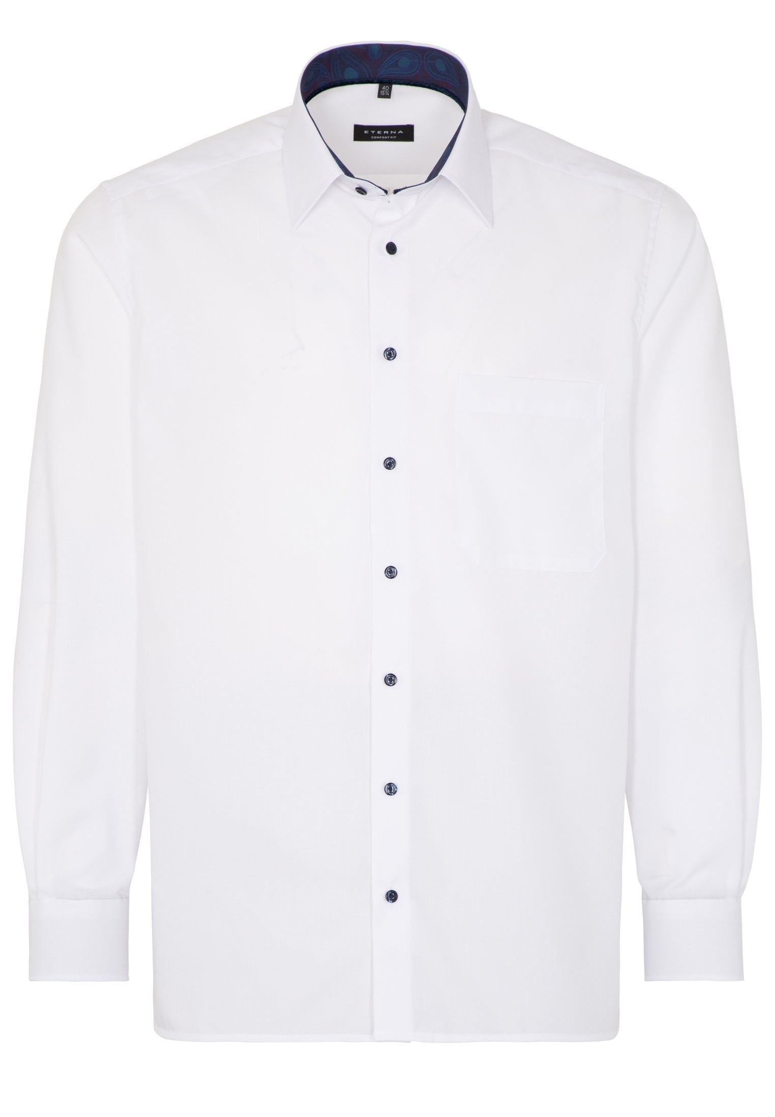 ETERNA COMFORT FIT Langarm Hemd - Crisp Ivory - 8508-00-E14E