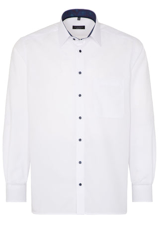chemise manches longues eterna comfort fit blanc 8508-00-e14e