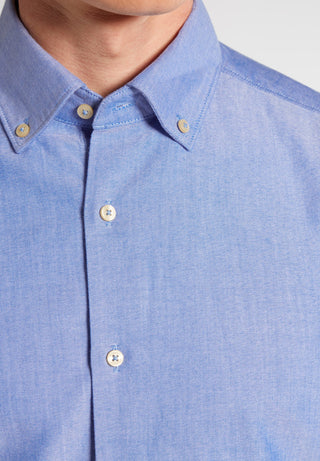 ETERNA Slim Fit UPCYCLING SHIRT - Celestial Oxford Blue - 2411-15-MS74