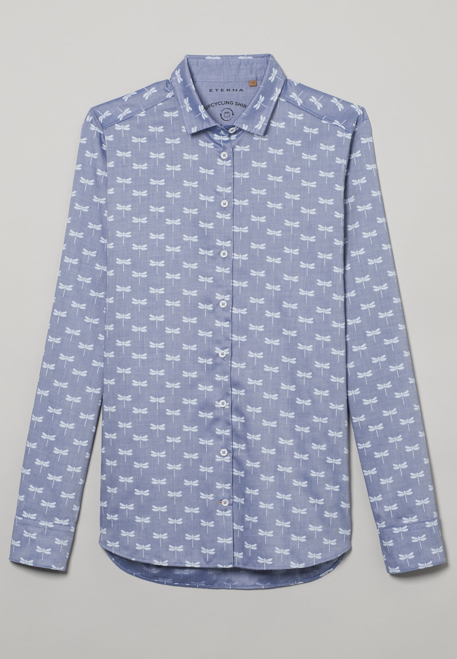 ETERNA UPCYCLING CLASSIC FIT Bluse - Dewberry Sky Blue - 7506-17-D935 von Eterna