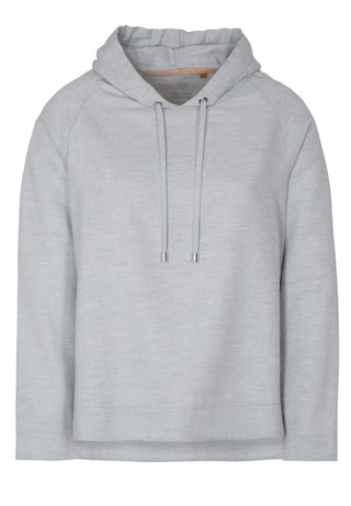 ETERNA CLASSIC FIT Hoodie Bluse - Silver Mist Grey - 5153-32-D977