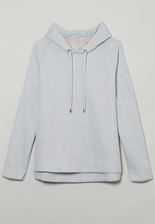 ETERNA CLASSIC FIT Hoodie Bluse - Silver Mist Grey - 5153-32-D977
