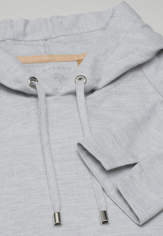 ETERNA CLASSIC FIT Hoodie Bluse - Silver Mist Grey - 5153-32-D977