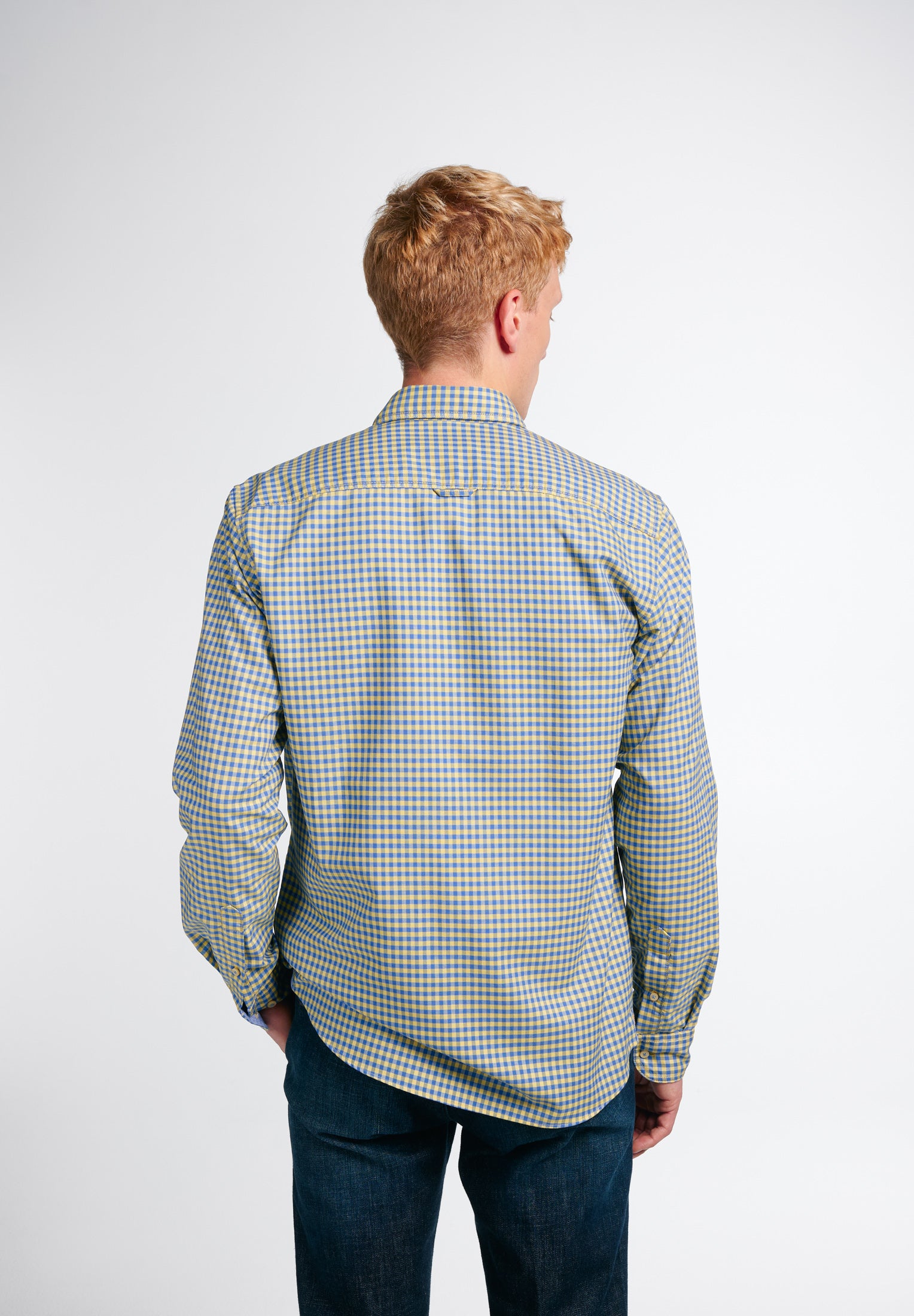 ETERNA SLIM FIT Langarm Hemd - Sunlit Gingham - 2478-74-MS5B von Eterna