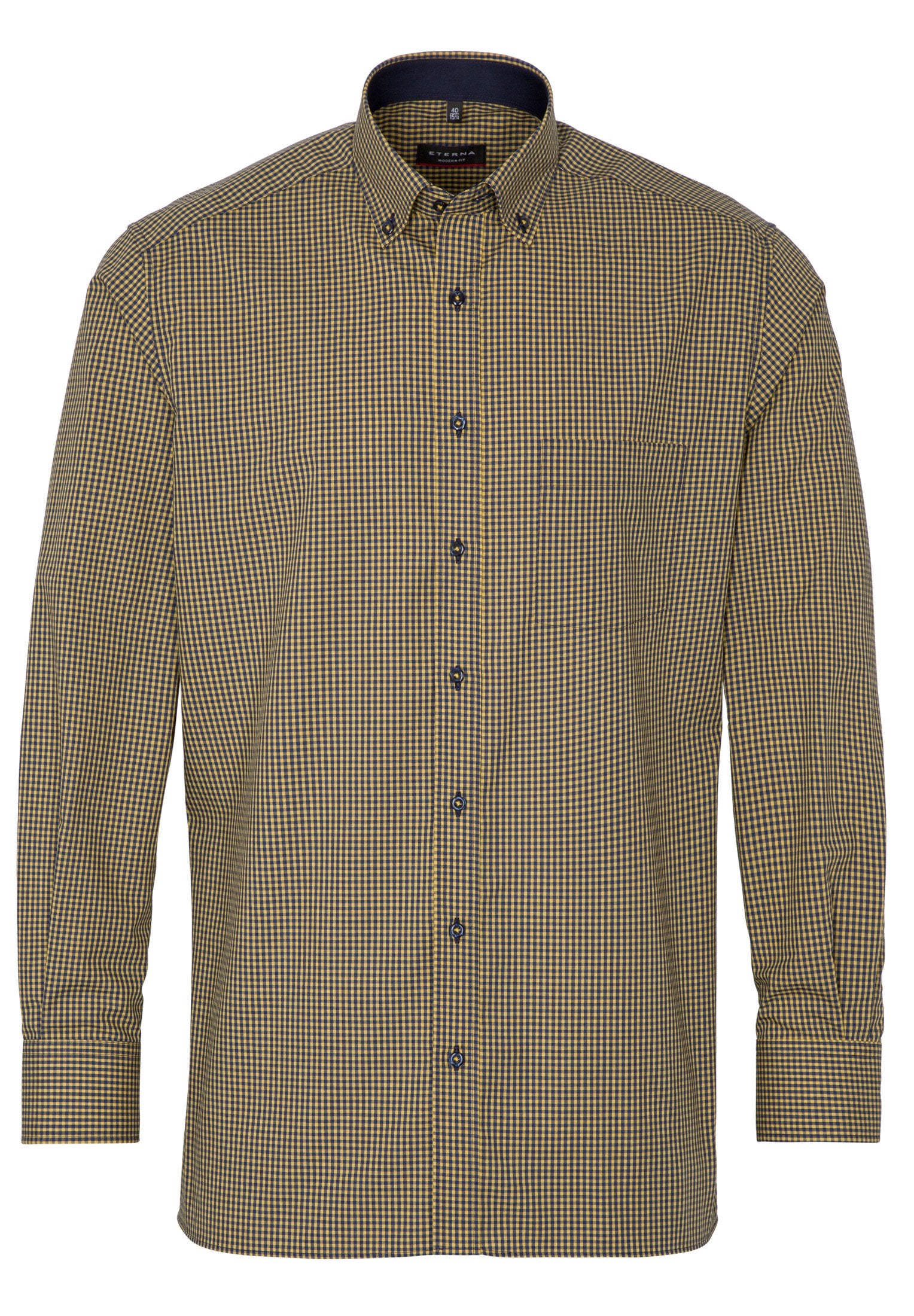 ETERNA MODERN FIT Langarm Hemd - Sunflower Harbor - 8918-75-X143