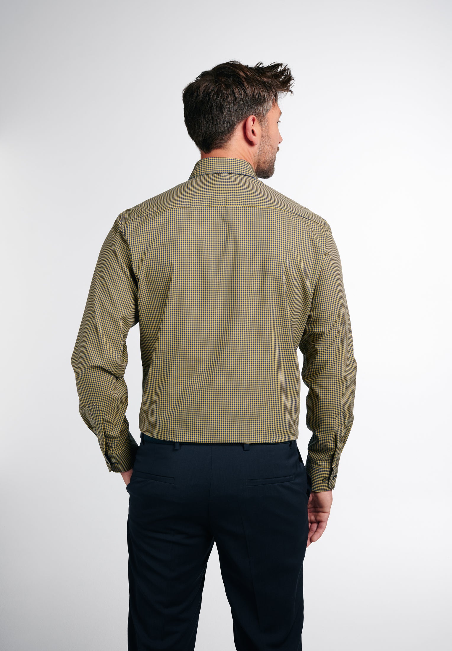 ETERNA MODERN FIT Langarm Hemd - Sunflower Harbor - 8918-75-X143 von Eterna