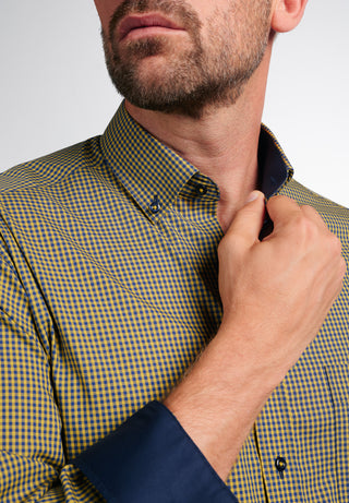 ETERNA MODERN FIT Langarm Hemd - Sunflower Harbor - 8918-75-X143