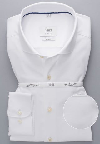 ETERNA 1863 Slim Fit Langarm Hemd - Crisp Ivory Cloud - 2159-00-YS82