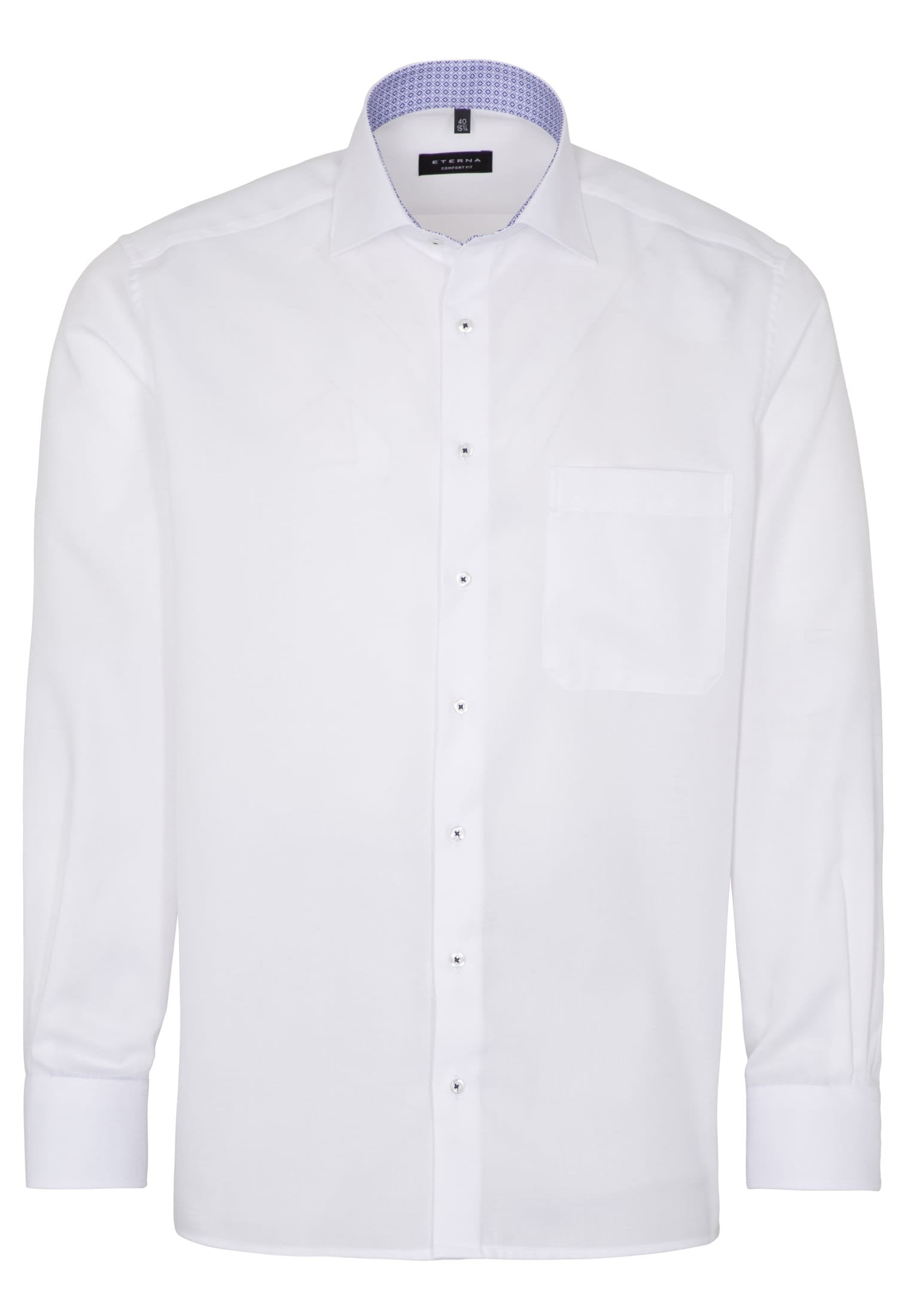 ETERNA COMFORT FIT Langarm Hemd - Crisp Porcelain White - 3270-00-E15K