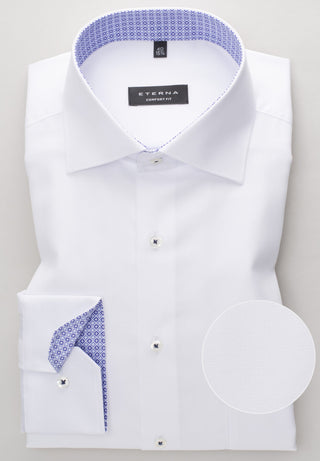 ETERNA COMFORT FIT Langarm Hemd - Crisp Porcelain White - 3270-00-E15K