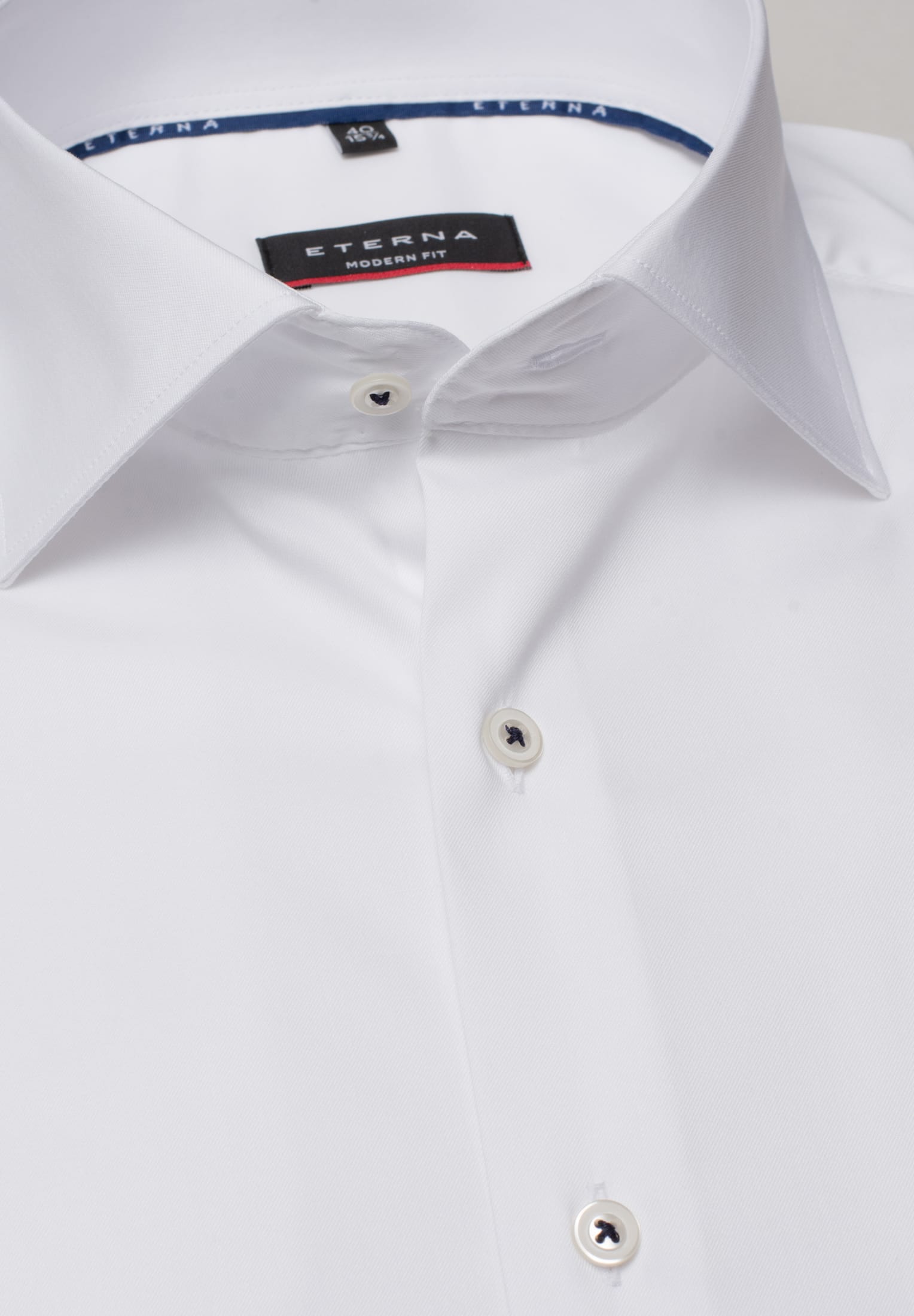 ETERNA MODERN FIT Performance Shirt - Crisp White Twill - 3377-00-X18K von Eterna