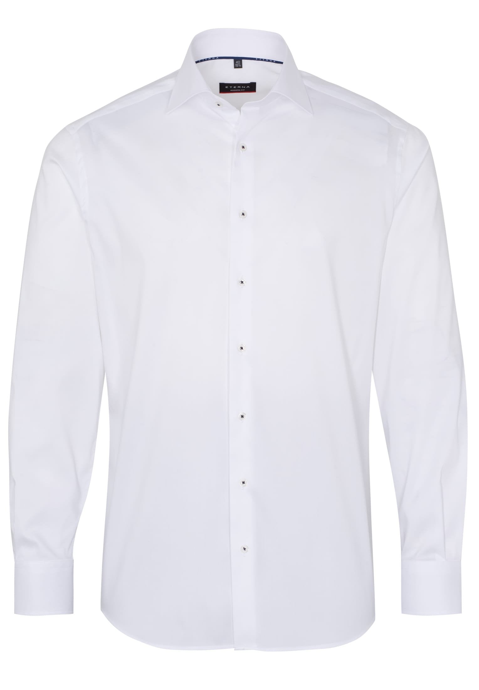 ETERNA MODERN FIT Performance Shirt - Crisp White Twill - 3377-00-X18K