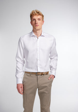 ETERNA Slim Fit Hemd - Pearl Crisp White - 3475-00-F94K