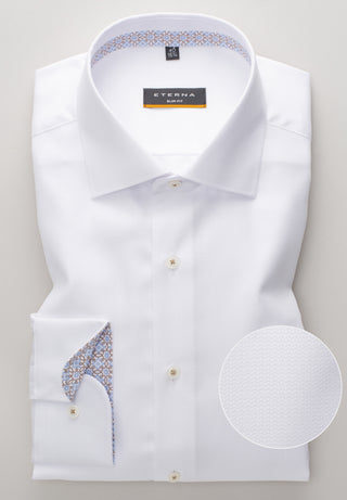 ETERNA Slim Fit Hemd - Pearl Crisp White - 3475-00-F94K