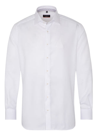 ETERNA MODERN FIT Langarm Hemd - Frosted Pearl White - 3475-00-X94K