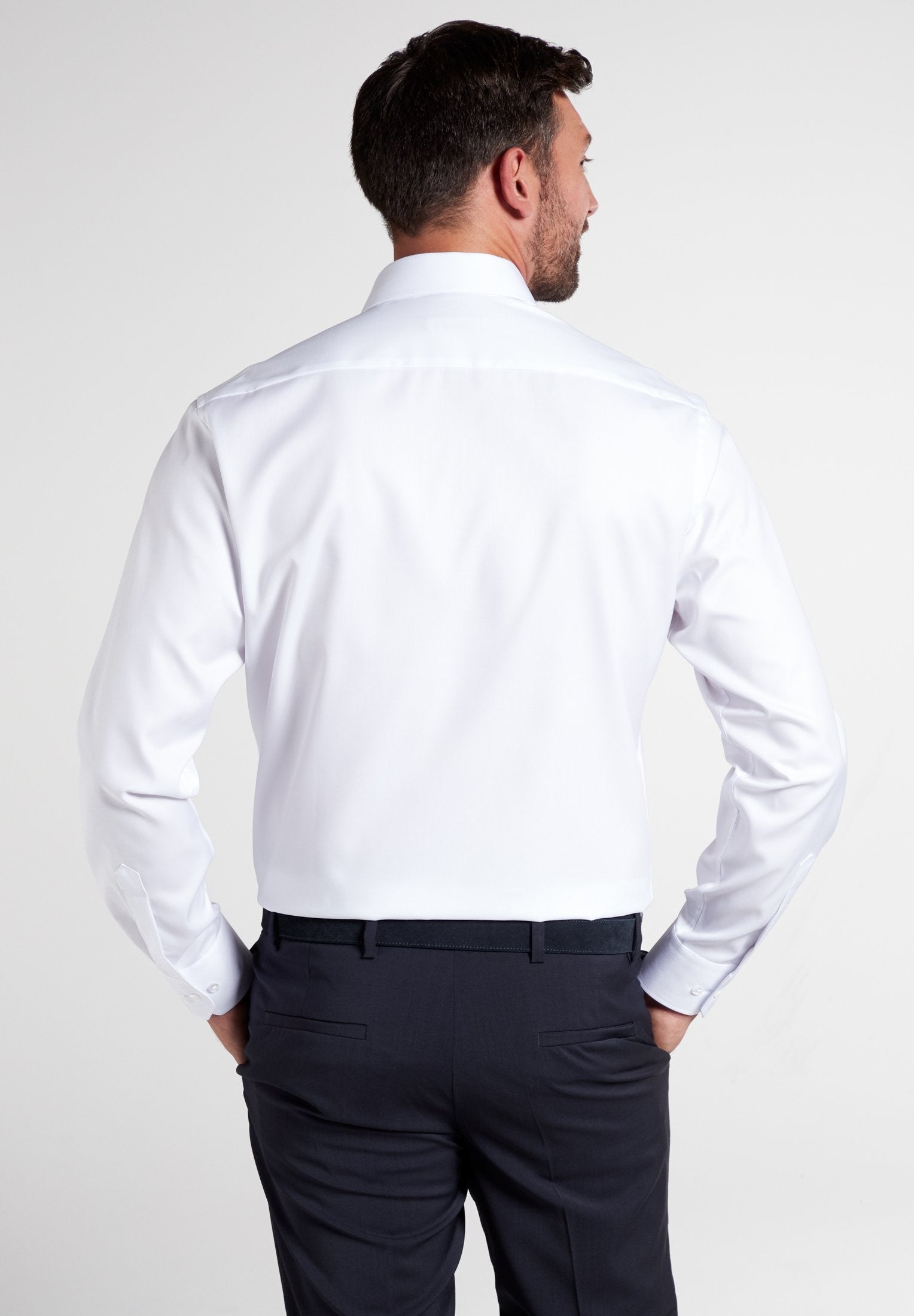 ETERNA MODERN FIT Langarm Hemd - Cloud White Twill - 3929-00-X17V von Eterna