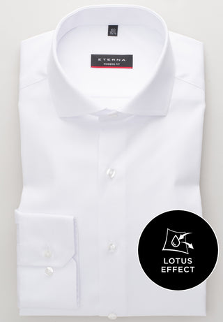 ETERNA MODERN FIT Langarm Hemd - Cloud White Twill - 3929-00-X17V