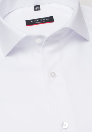 ETERNA MODERN FIT Langarm Hemd - Cloud White Twill - 3929-00-X17V