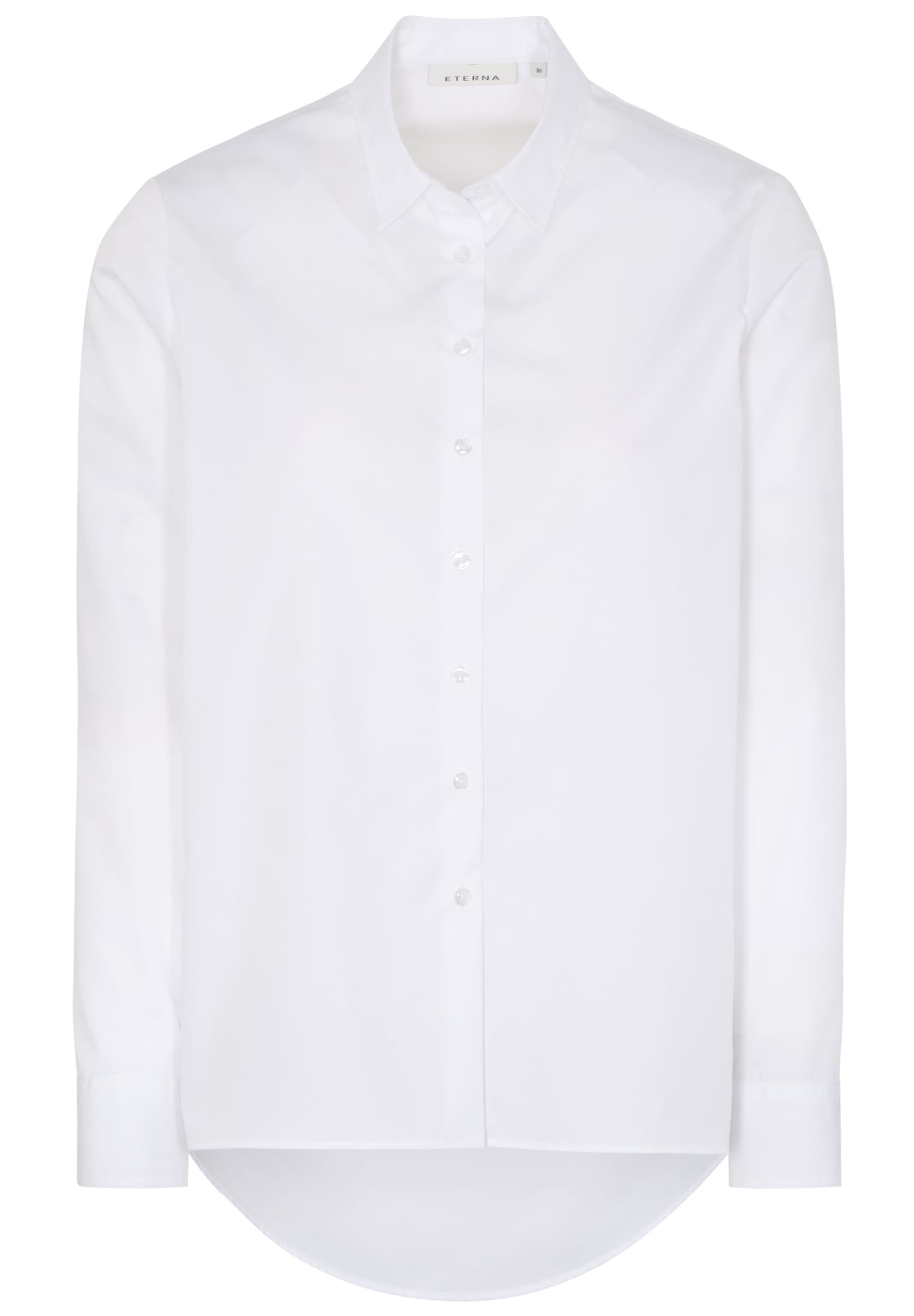 ETERNA CLASSIC FIT Langarm Bluse - Pure Mist White - 5145-00-D904