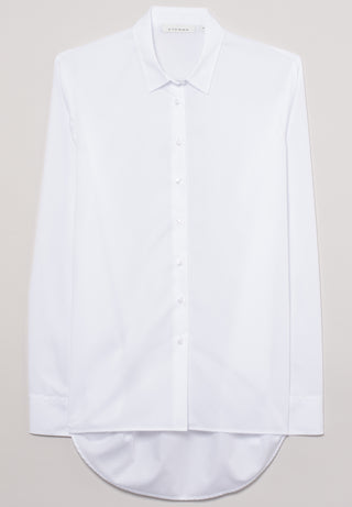 ETERNA CLASSIC FIT Langarm Bluse - Pure Mist White - 5145-00-D904