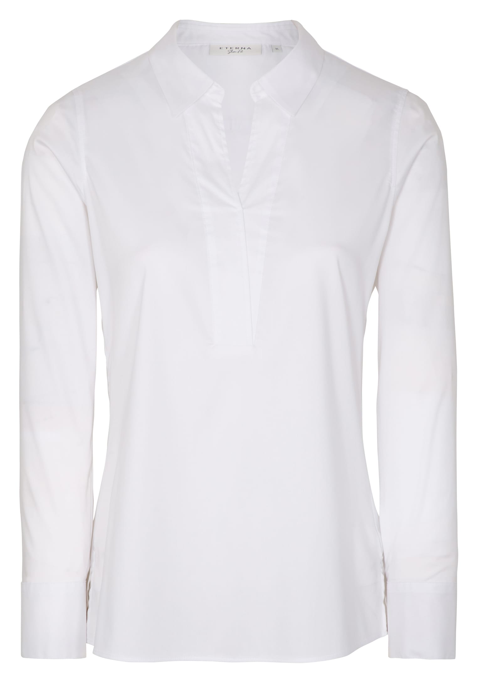 ETERNA FITTED PERFORMANCE SHIRT Langarm Bluse - Frosted Porcelain White - 5377-00-DF03