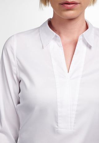 ETERNA FITTED PERFORMANCE SHIRT Langarm Bluse - Frosted Porcelain White - 5377-00-DF03