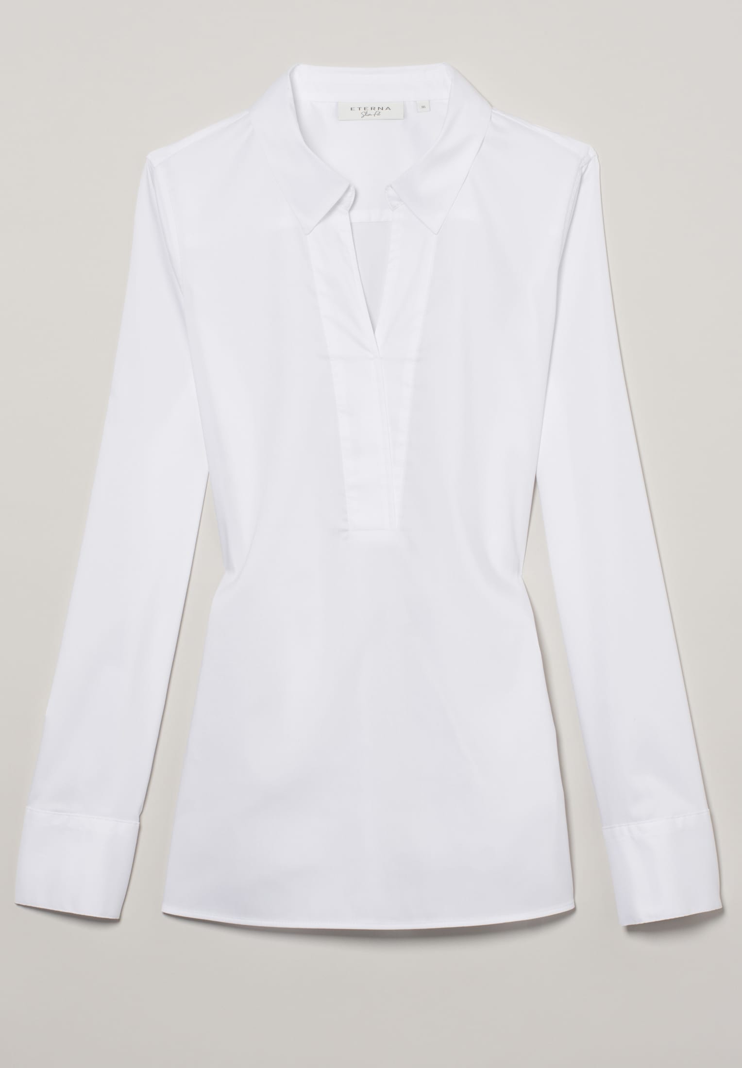 ETERNA FITTED PERFORMANCE SHIRT Langarm Bluse - Frosted Porcelain White - 5377-00-DF03 von Eterna