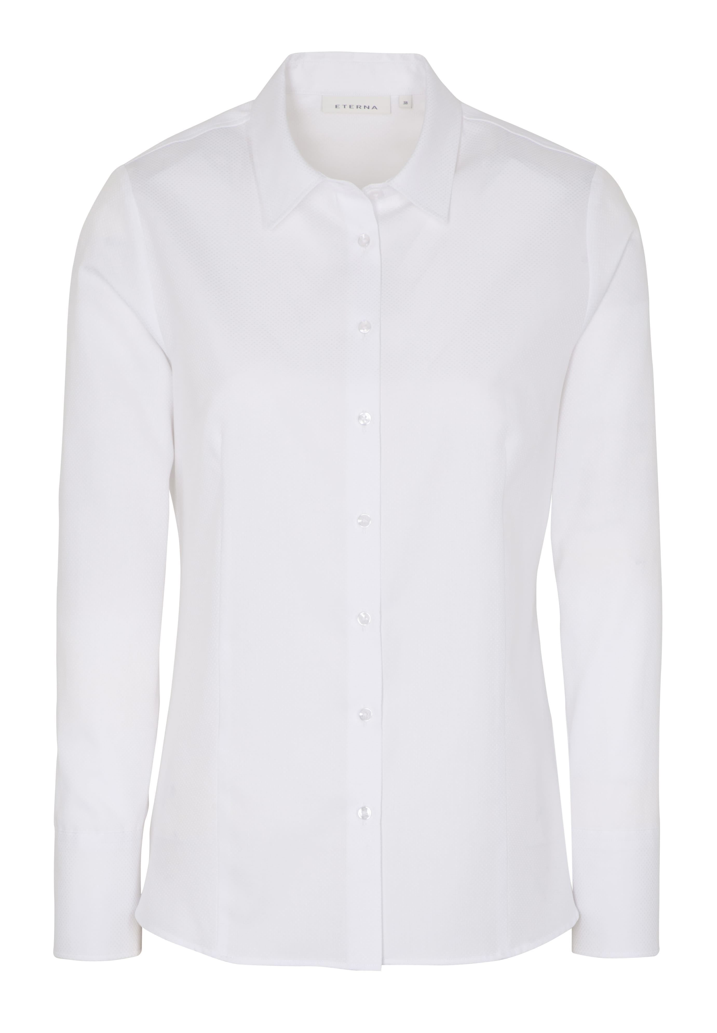 ETERNA Classic Fit Bluse - Pearl Mist White - 7001-00-D708