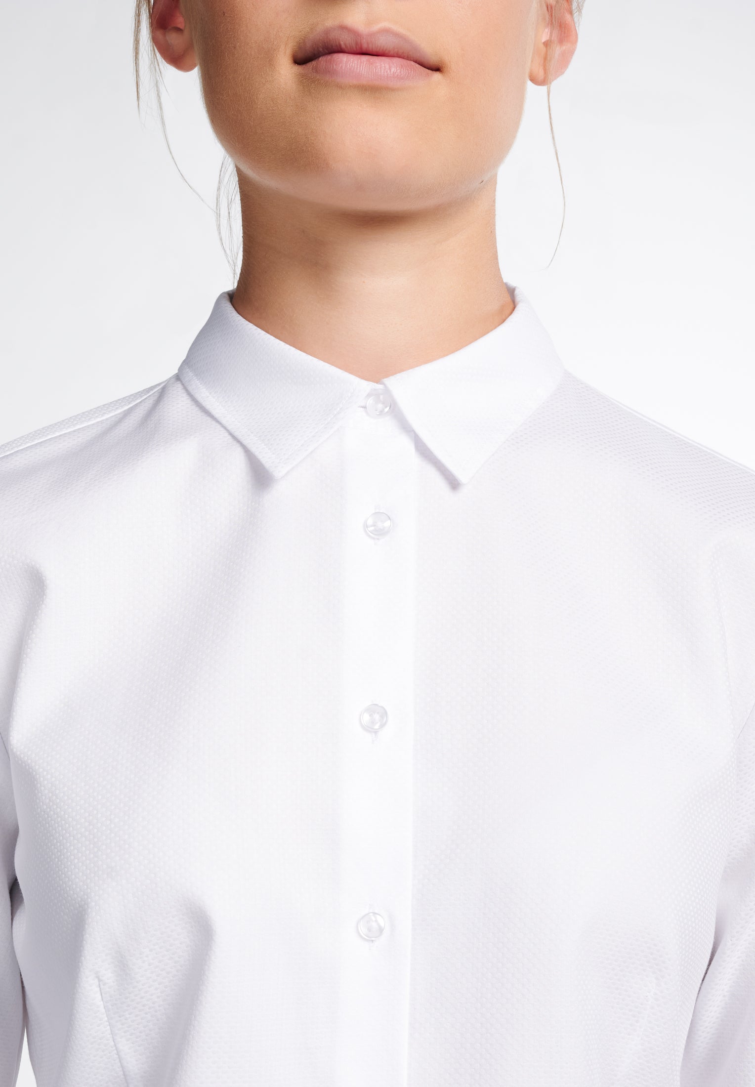 ETERNA Classic Fit Bluse - Pearl Mist White - 7001-00-D708 von Eterna