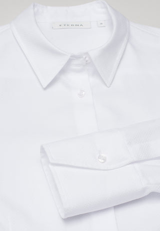 ETERNA Classic Fit Bluse - Pearl Mist White - 7001-00-D708