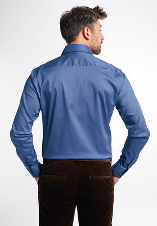 ETERNA MODERN FIT Performance Shirt - Ocean Slate Twill - 3377-07-X18K