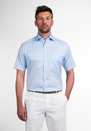 ETERNA MODERN FIT Kurzarm Hemd - Sky Mist Blue - 8817-10-C19K