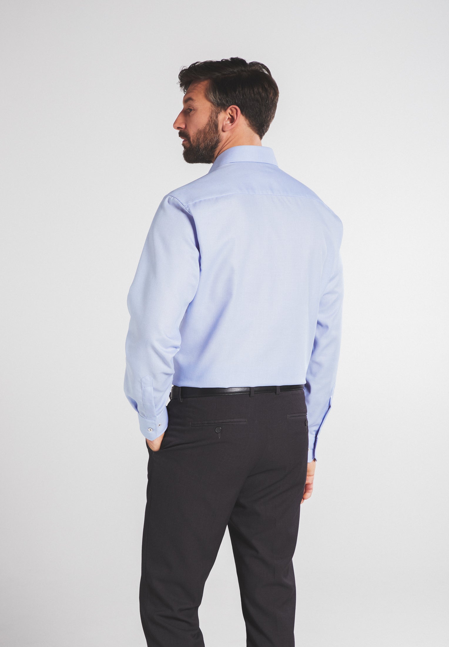 ETERNA COMFORT FIT Langarm Hemd - Powder Sky Blue - 3270-12-E15K von Eterna