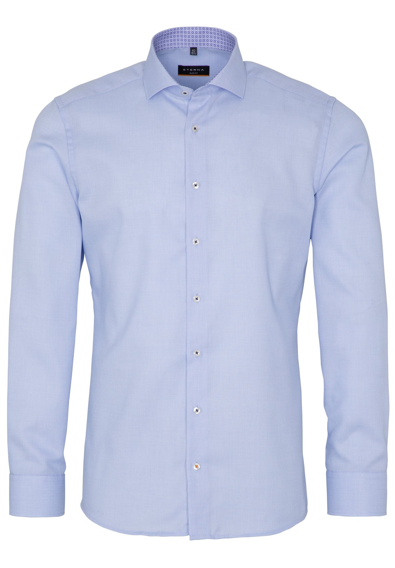 ETERNA SLIM FIT Langarm Hemd - Misty Sapphire Blue - 3270-12-F142