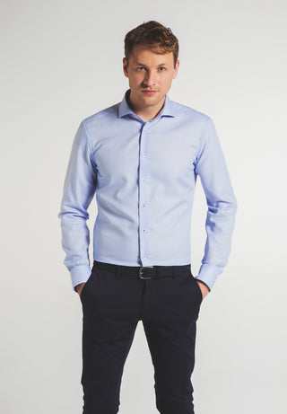 ETERNA SLIM FIT Langarm Hemd - Misty Sapphire Blue - 3270-12-F142