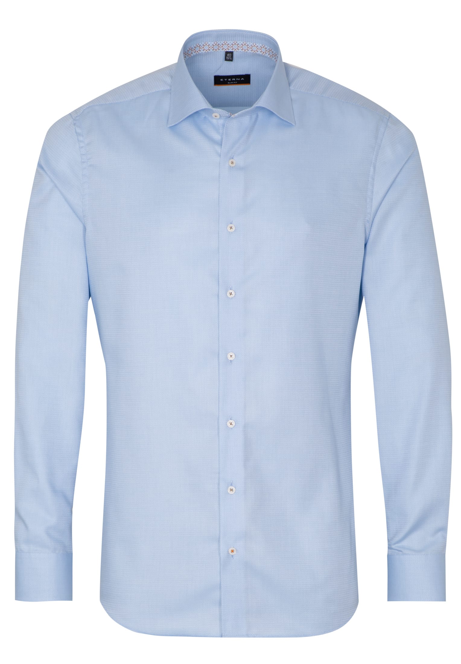 ETERNA SLIM FIT Langarm Hemd - Sky Textured Blue - 3475-12-F94K